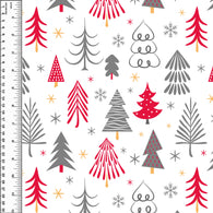 PREORDER Winter Fir Forest Red