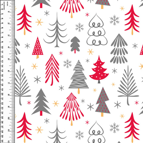 PREORDER Winter Fir Forest Red
