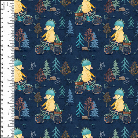 Duck Bike Ride Cotton French Terry