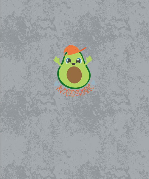 Avocado Pun Grey Bamboo Spandex Panel Child