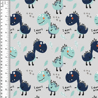 PREORDER Don't Bite Dinosaurs Grey