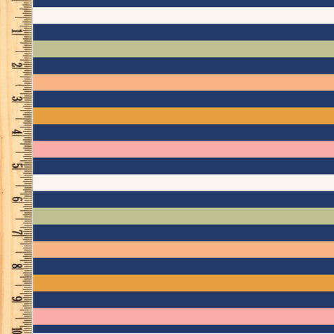 PREORDER Highland Cows Stripe Blue