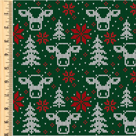 PREORDER Knitted Cow Heads *Holiday*