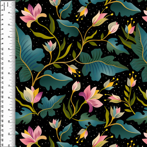 PREORDER Midnight Unicorn Floral Coordinate