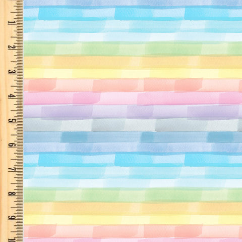 PREORDER Painted Rainbow Stripes Pastel