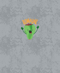 Romaine Calm Grey Bamboo French Terry Panel Adult