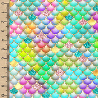 PREORDER Seafoam Rose Rainbow Mermaid Scales
