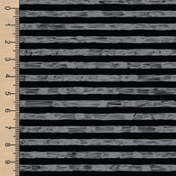 PREORDER Sketchy Stripe Grey on Black
