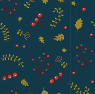 Seeds Blue WF Woven Cotton