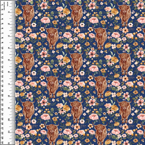 PREORDER Highland Cows Blue Small Scale