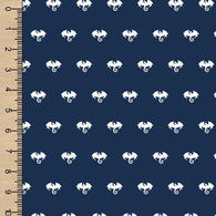 Dragons Navy Woven Cotton
