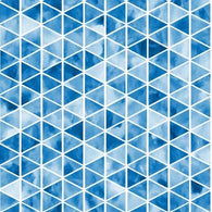 Watercolour Triangles Blue Board Short