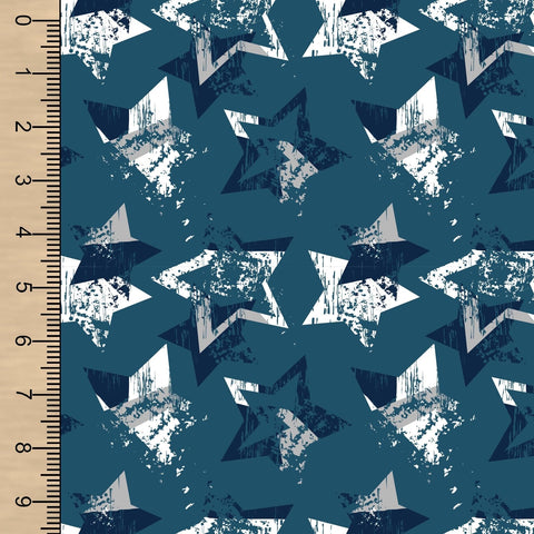Grunge Stars Blue